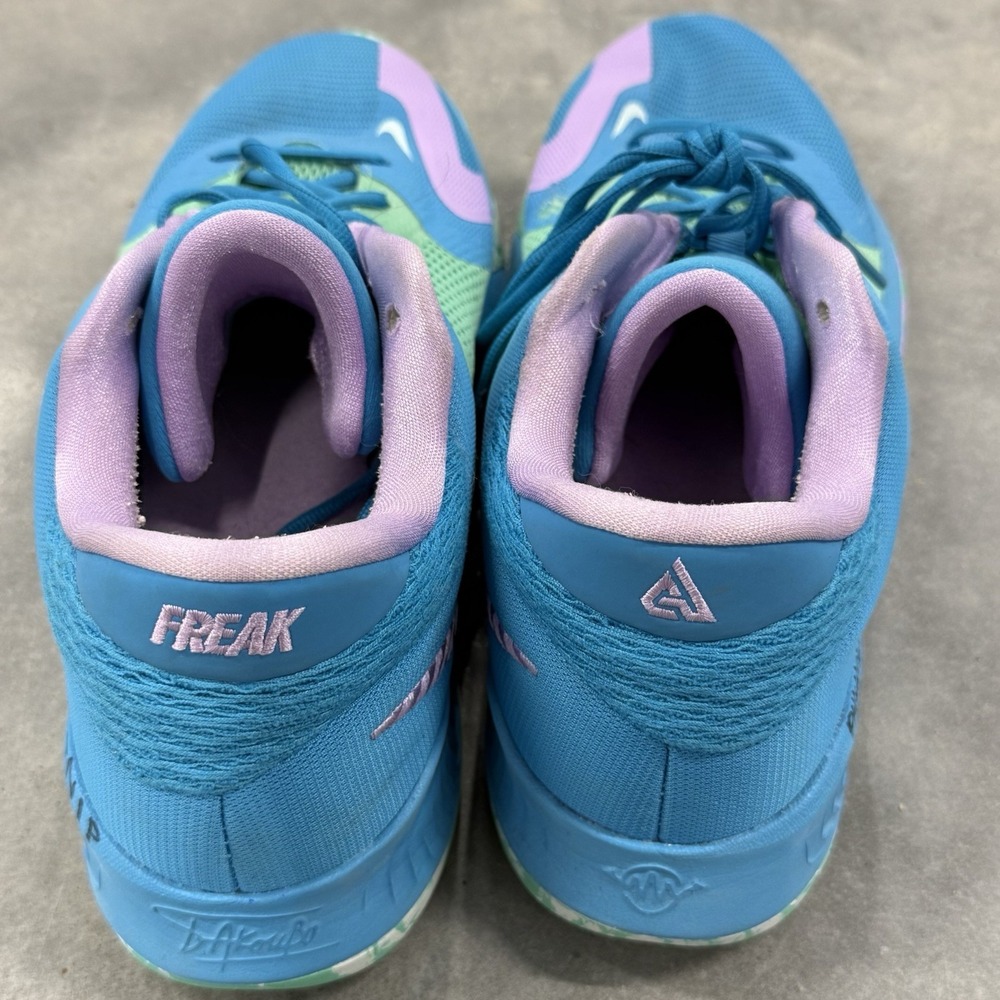 Nike Zoom Freak 4 Birthstone Mens 12 Giannis Basketball Shoes DJ6149-400 Blue - Picture 5 of 9